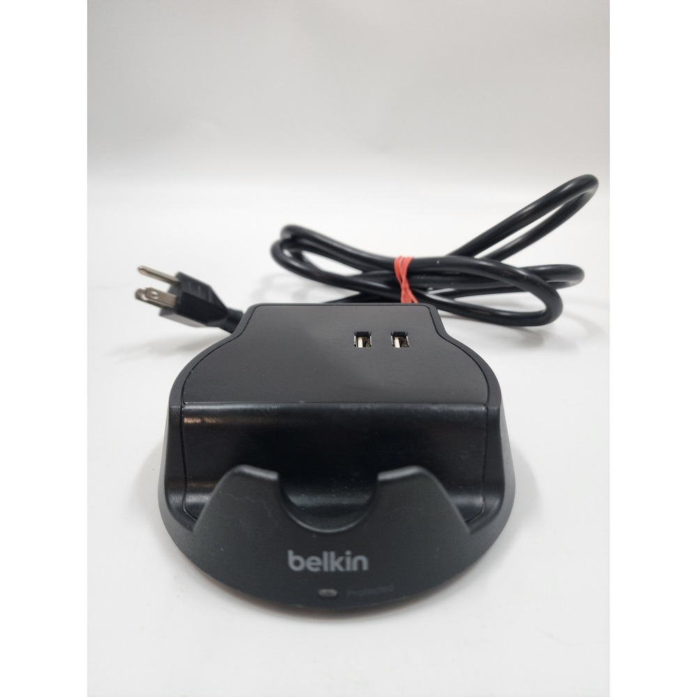 Belkin BSD200-05 Desktop Charging Station 2 USB Ports 2 AC Outlets Black Surge